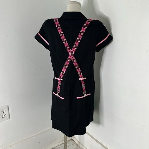 Vintage Lip Service Punk Suspender Black Y2k Dress Size Large - Picture 6 of 6